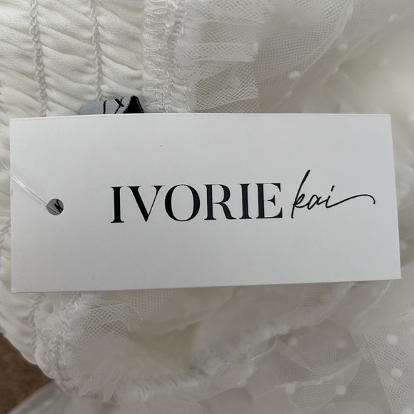 IVORIE KAI Camille white dress Size: SMALL - Picture 7 of 7